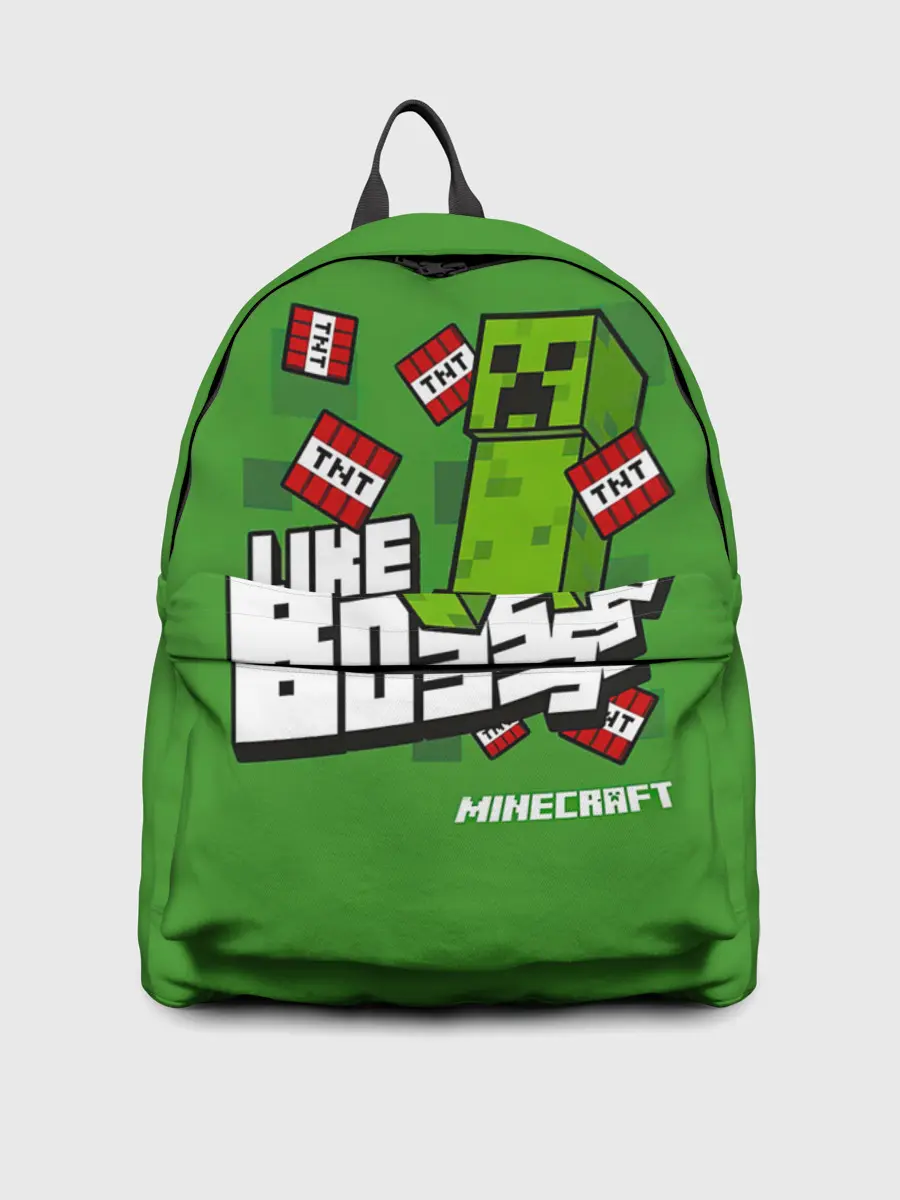Рюкзак джинсовый / LIKE A BOSS Minecraft Creepe