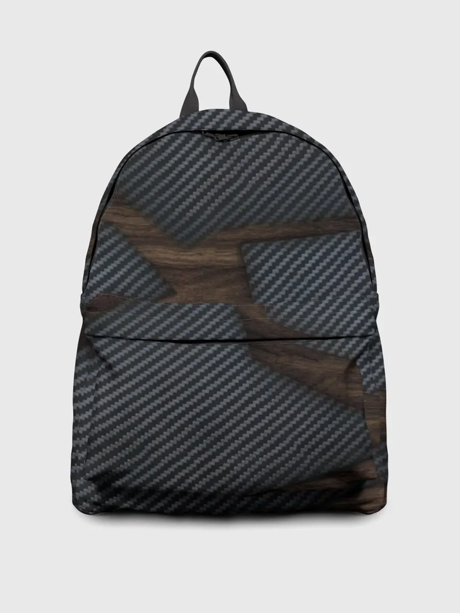 Рюкзак джинсовый / карбон в дереве