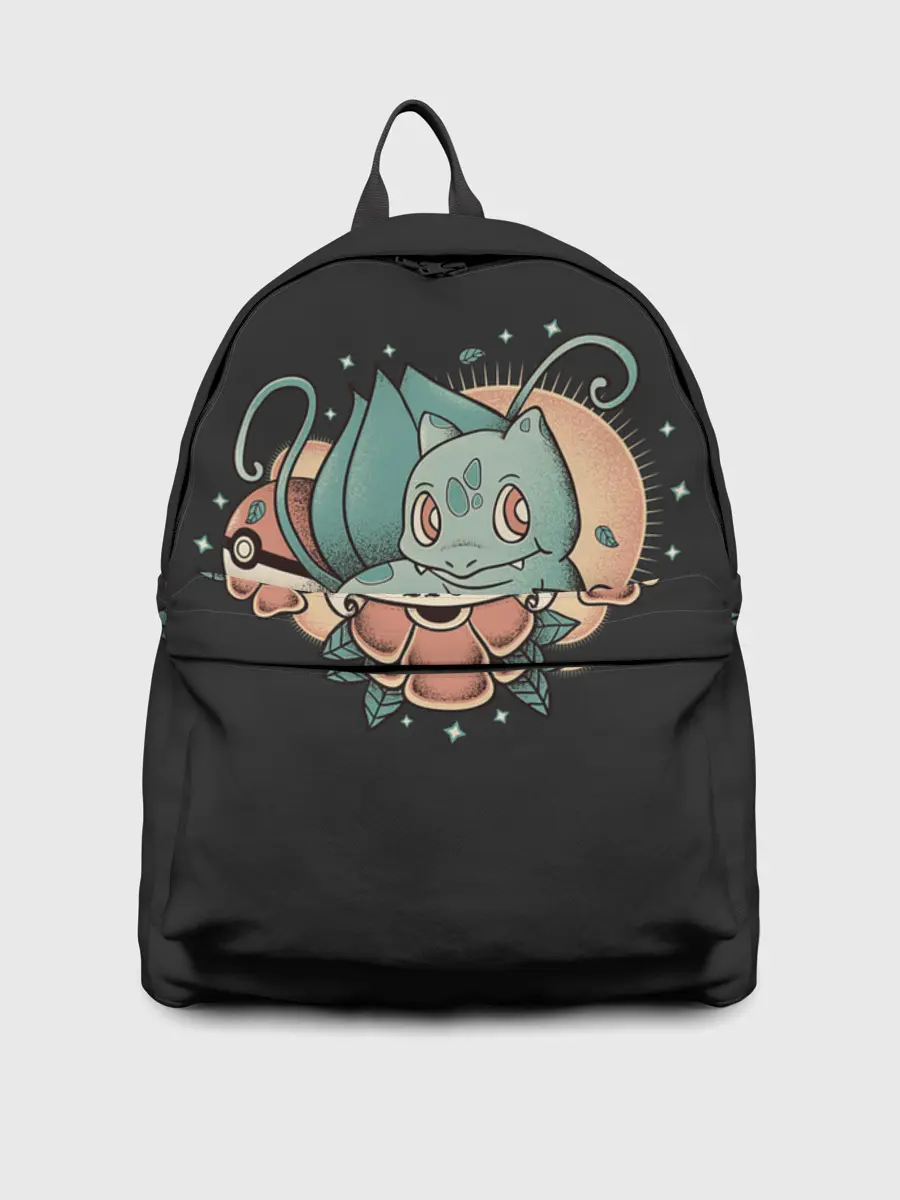 Рюкзак джинсовый / Тату Бульбазавр