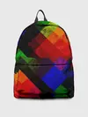 Рюкзак джинсовый / Яркий геометрический узор