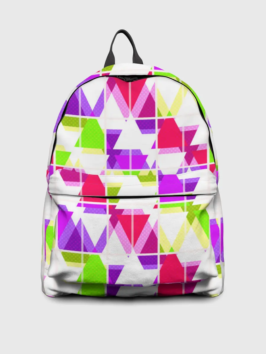 Рюкзак джинсовый / Абстрактный яркий узор