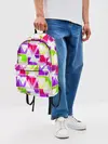 Рюкзак джинсовый / Абстрактный яркий узор