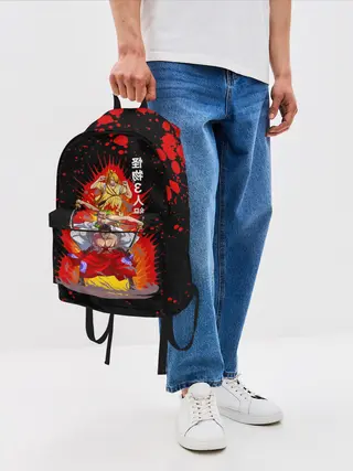 Рюкзак джинсовый / Санджи, Зоро и Луффи One Piece