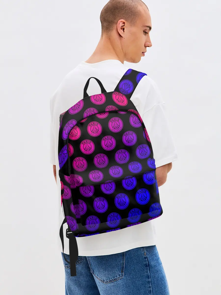 Рюкзак джинсовый / ПСЖ Неон