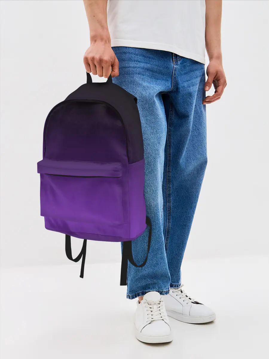 Рюкзак джинсовый / Ночной градиент | Фиолетовый