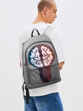 Рюкзак джинсовый / Прокачай мозги