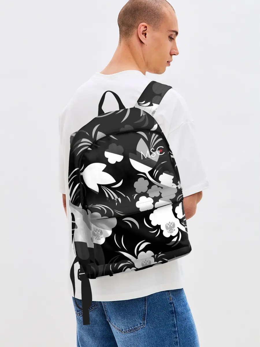 Рюкзак джинсовый / Russia | Камуфляж белый