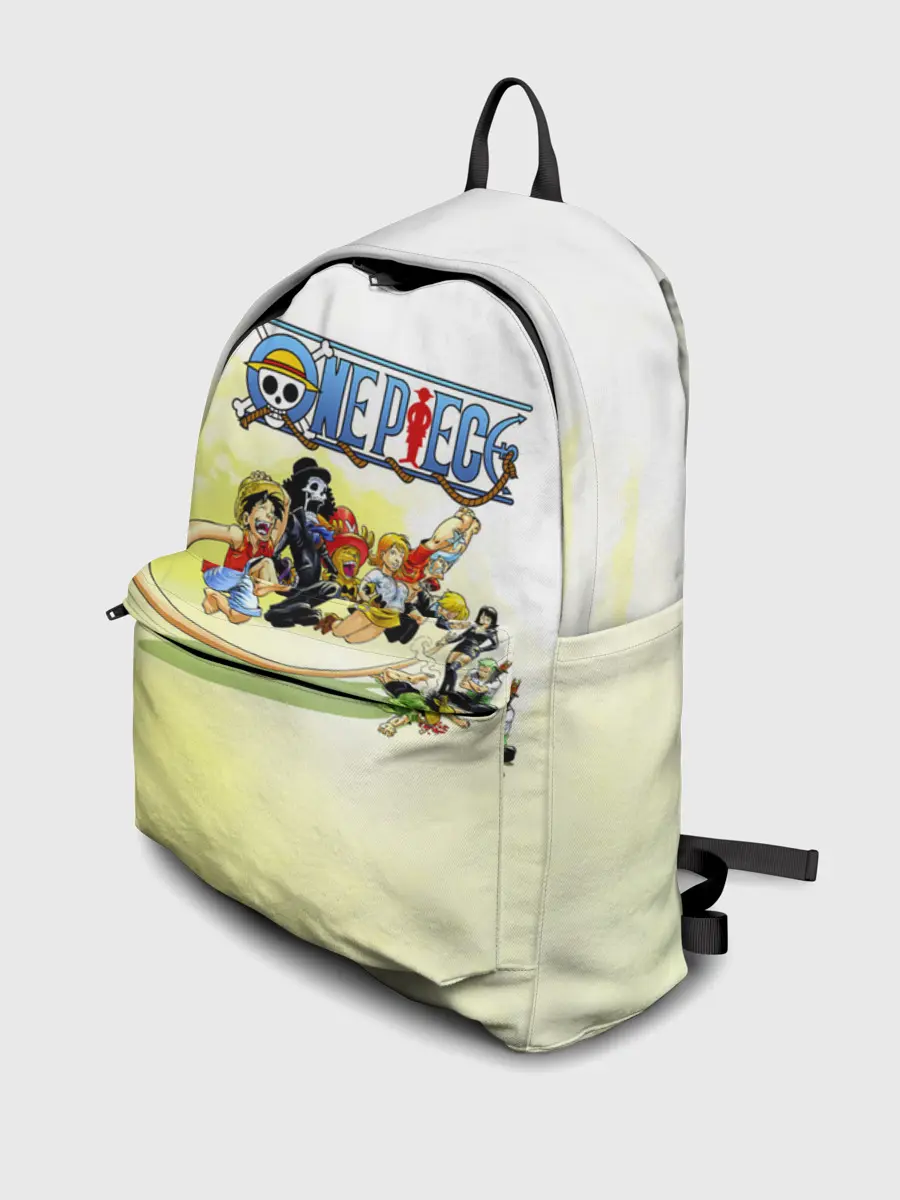 Рюкзак джинсовый / One Piece пираты Соломенной Шляпы