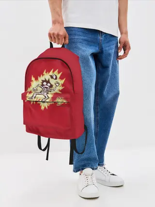 Рюкзак джинсовый / Знакомство с Пикачу