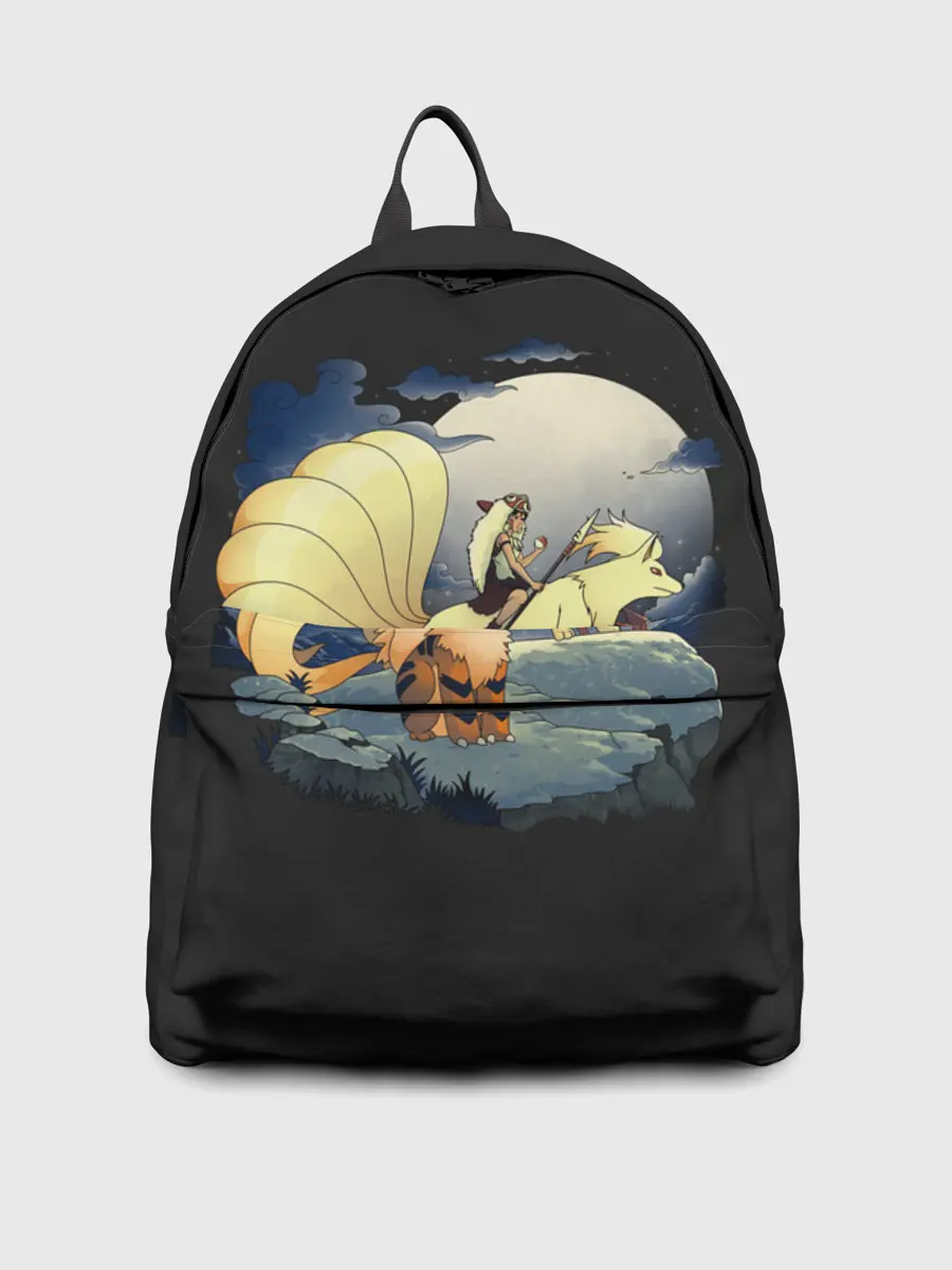 Рюкзак джинсовый / Принцесса Мононоке х Покемоны