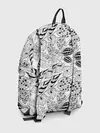 Рюкзак джинсовый / Черно-белый узор Тропики