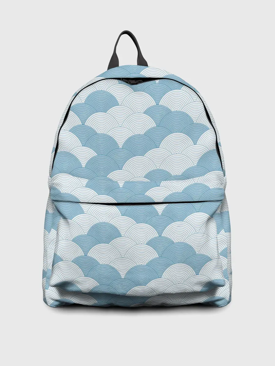 Рюкзак джинсовый / Абстрактные волны