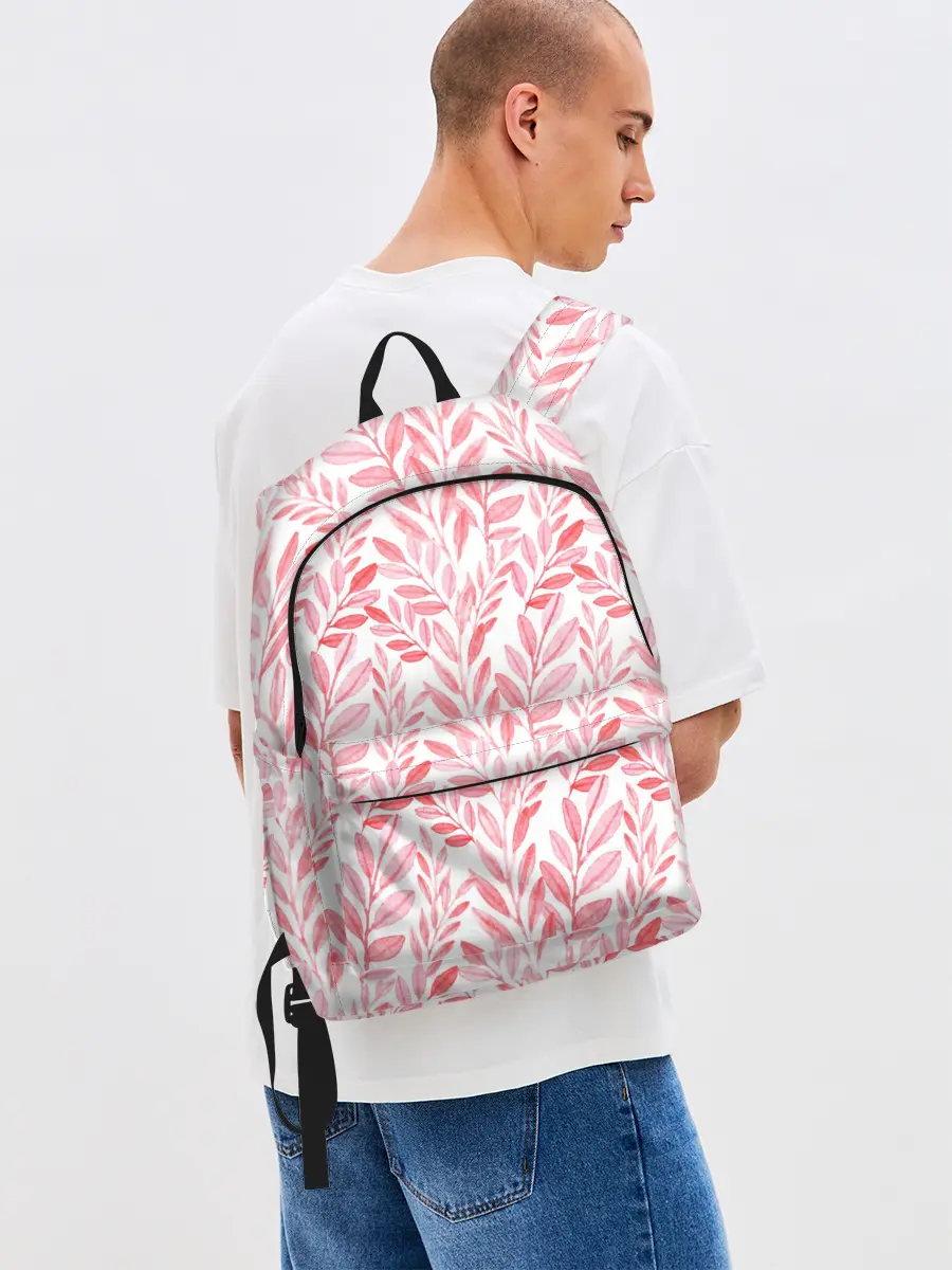 Рюкзак джинсовый / Пастельные растения