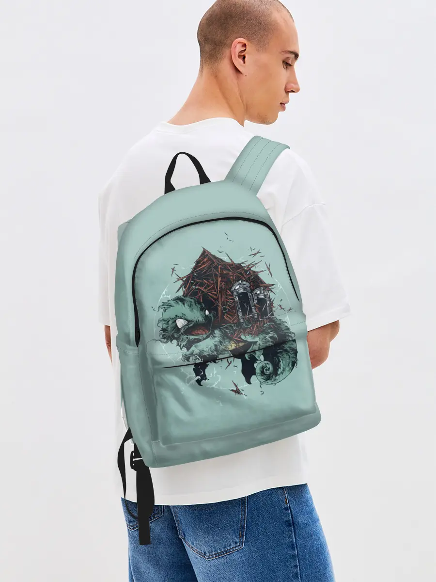 Рюкзак джинсовый / Домик Сквиртла