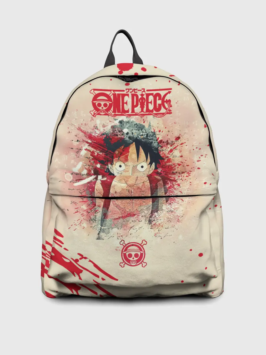 Рюкзак джинсовый / Луффи One Piece. Большой куш