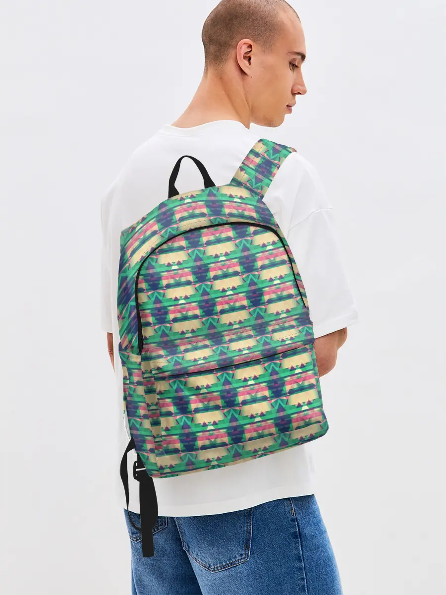 Рюкзак джинсовый / Геометрический глитч