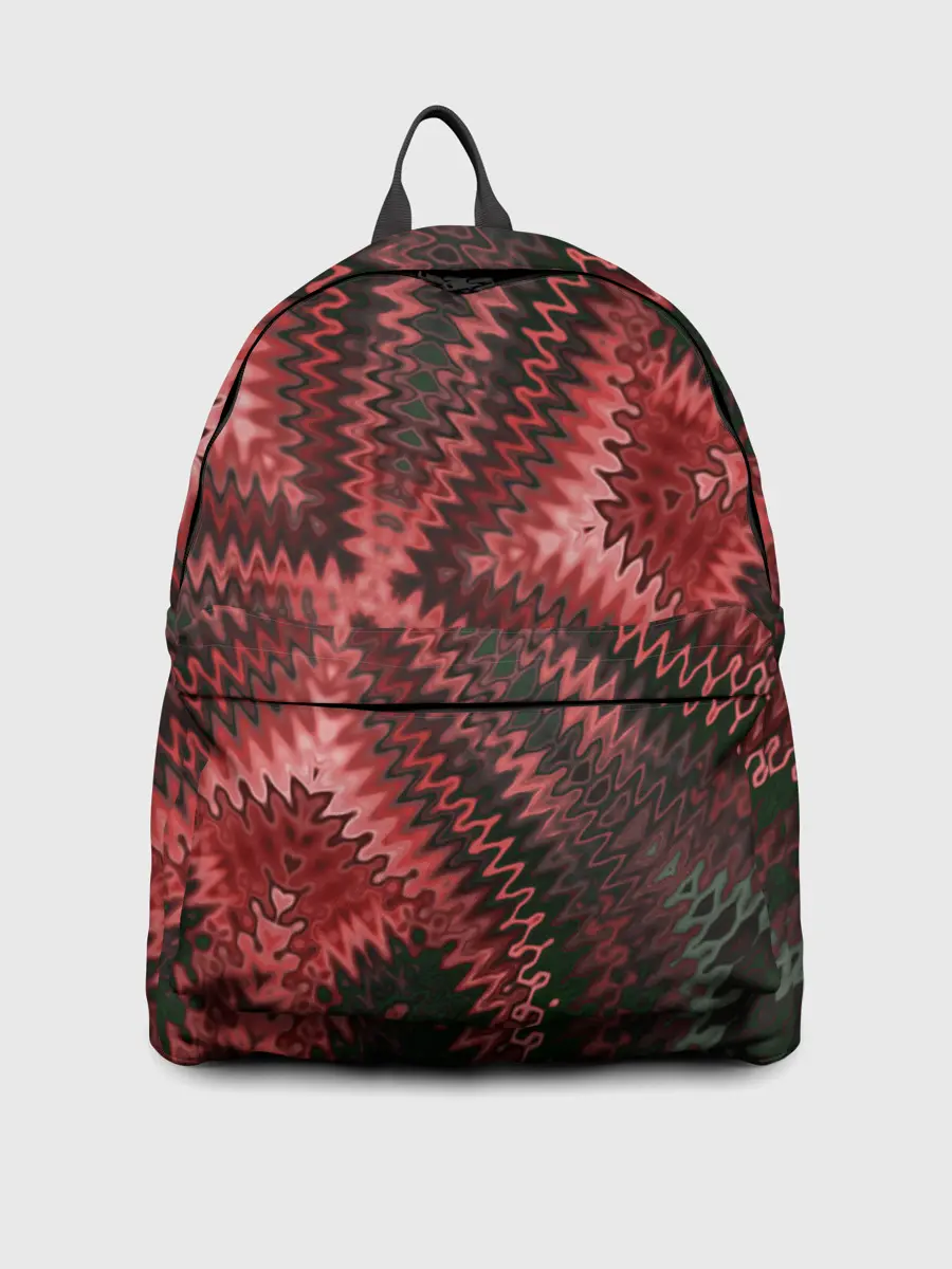 Рюкзак джинсовый / Серо-коричневый узор