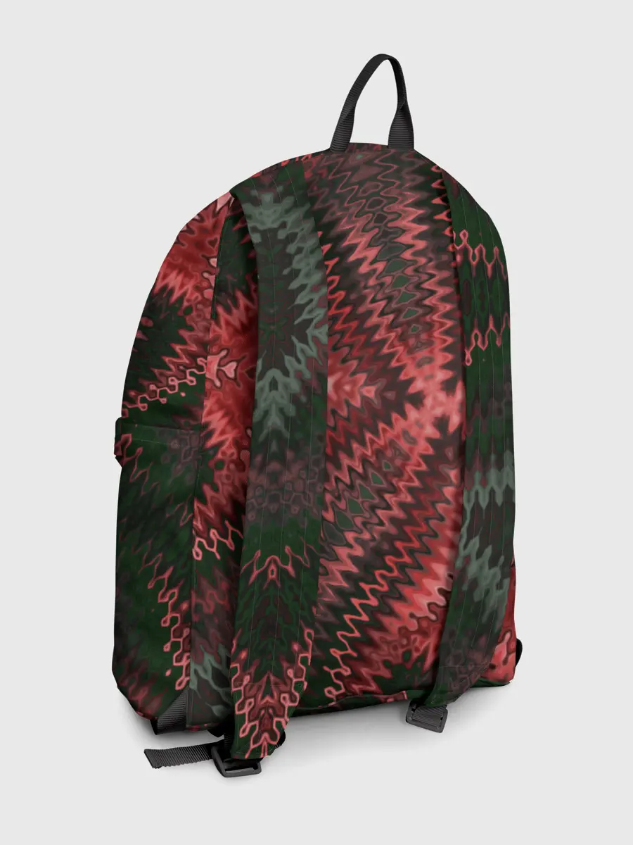 Рюкзак джинсовый / Серо-коричневый узор