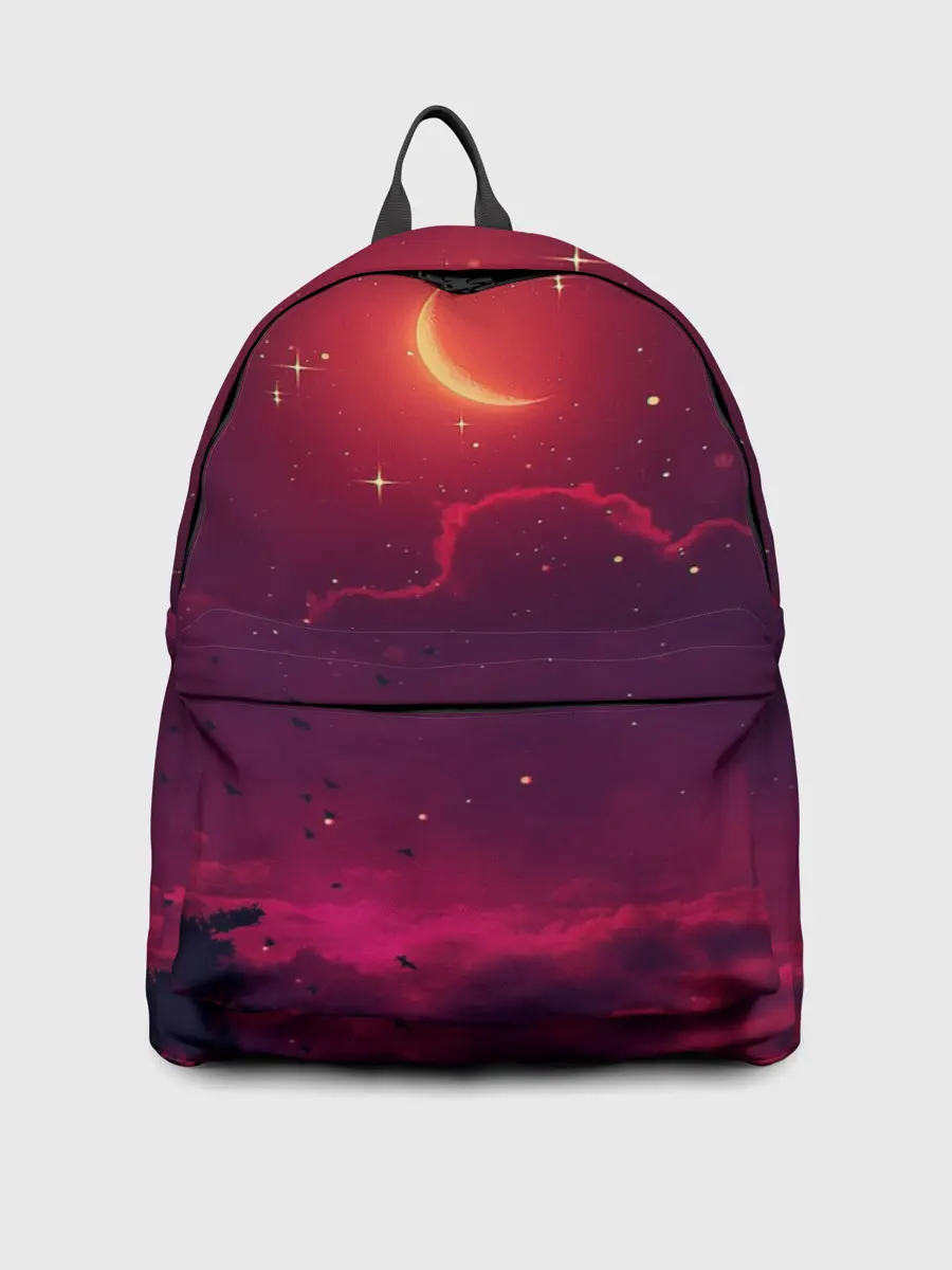 Рюкзак джинсовый / СКАЗОЧНАЯ НОЧЬ 2 КРАСНЫЙ