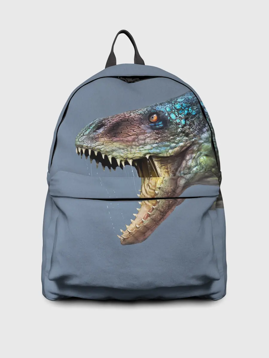 Рюкзак джинсовый / Хищный динозавр | Dino