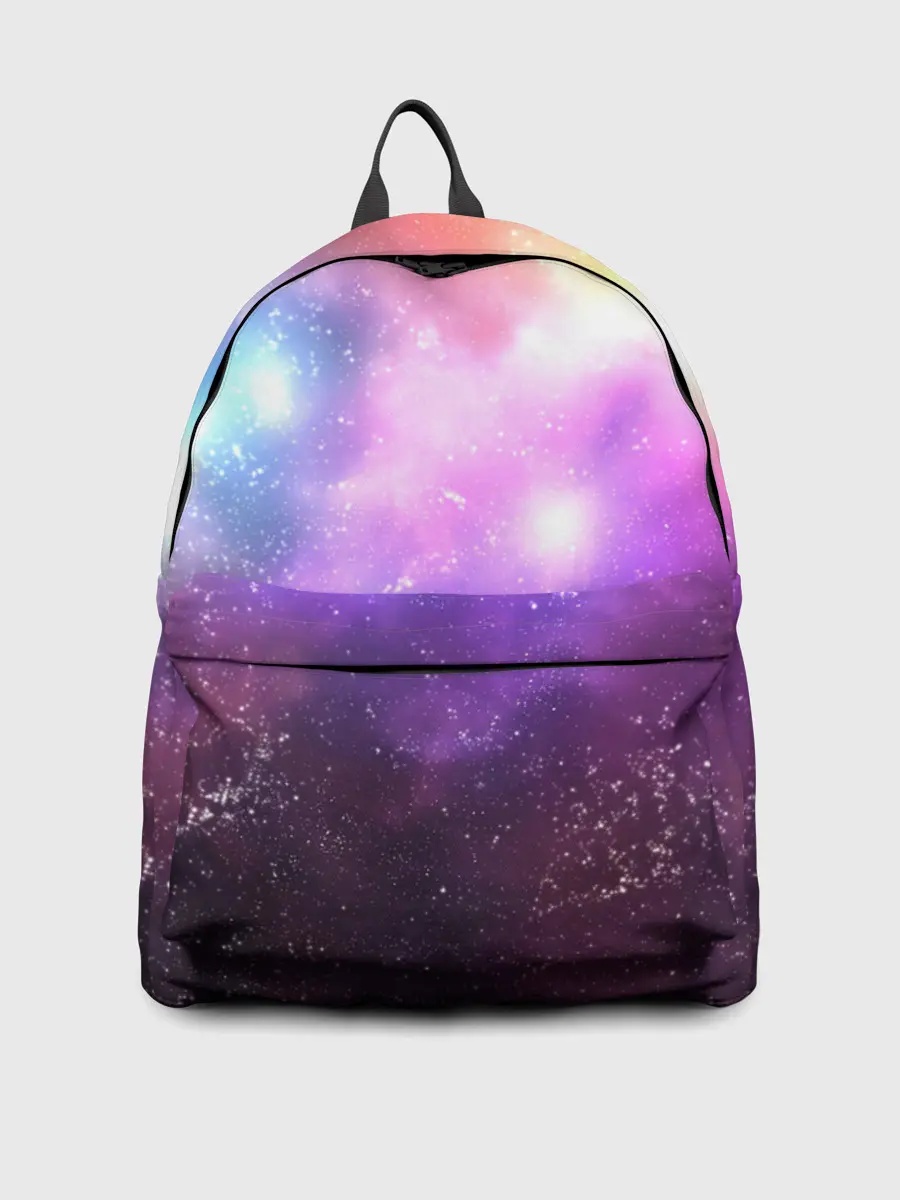 Рюкзак джинсовый / Космос, сияние и звезды