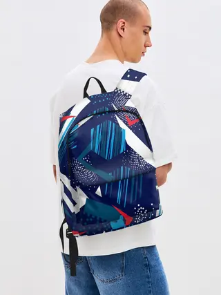 Рюкзак джинсовый / Геометрия