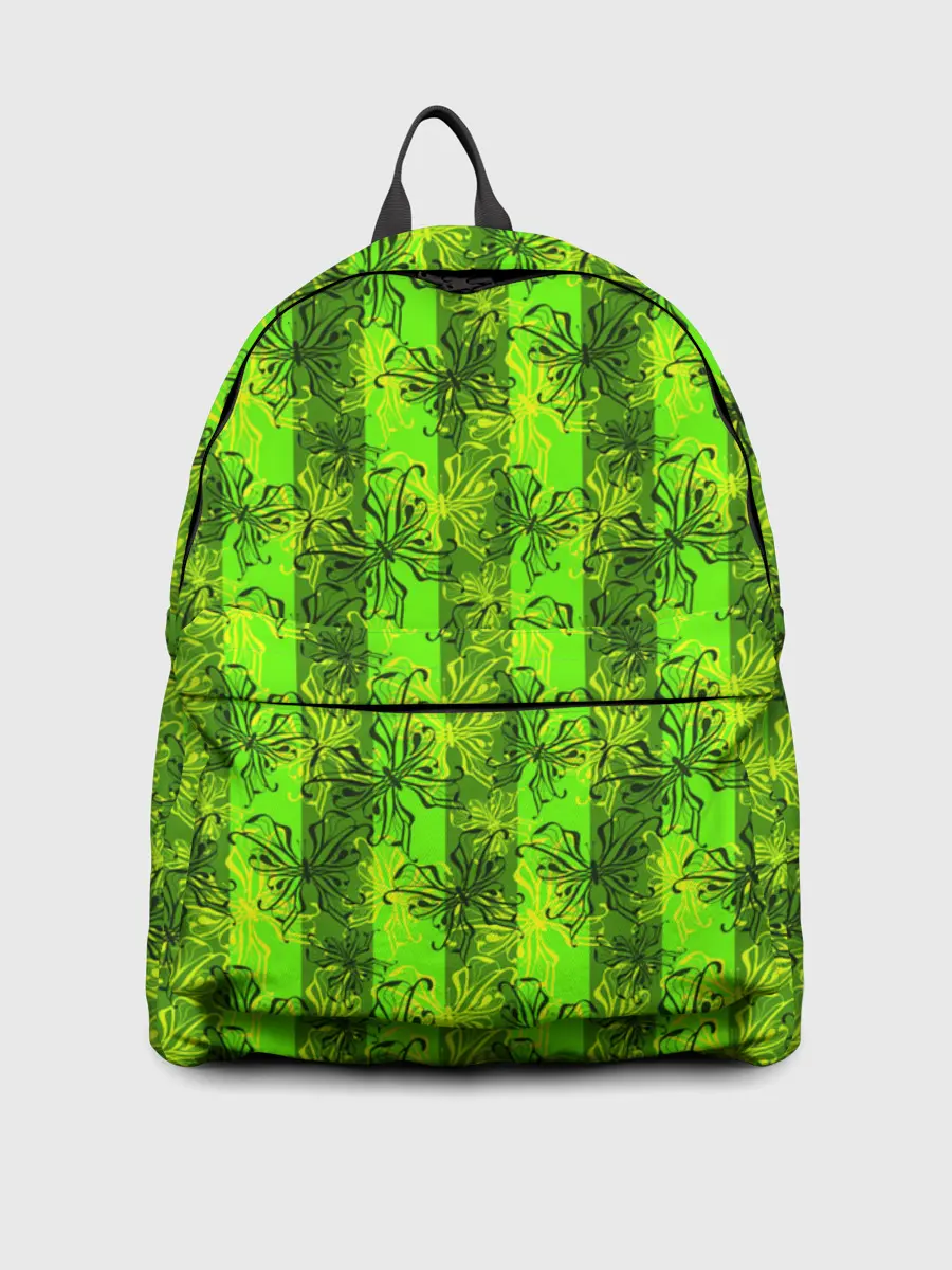 Рюкзак джинсовый / Неоновый полосатый узор