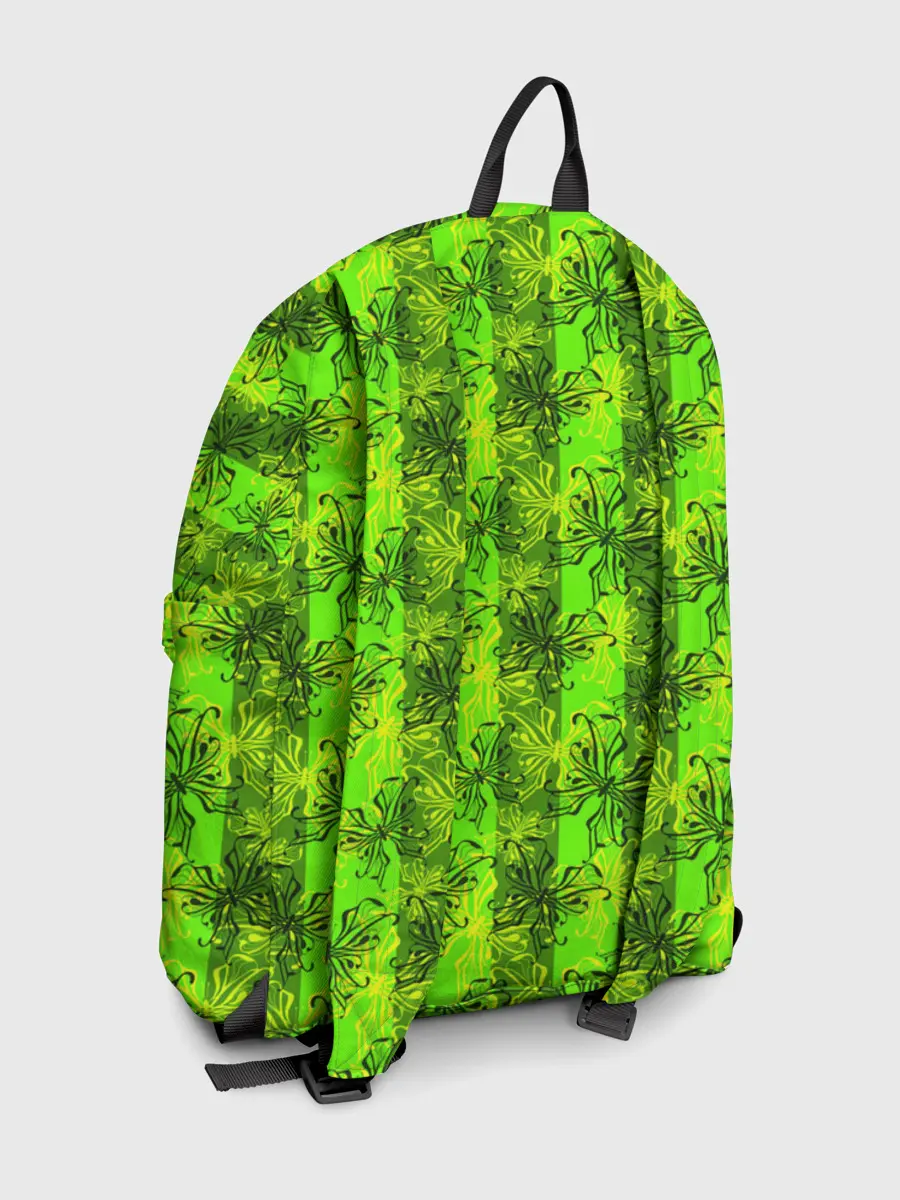 Рюкзак джинсовый / Неоновый полосатый узор