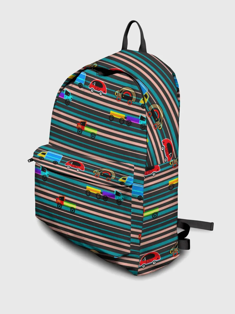 Рюкзак джинсовый / Детский полосатый узор