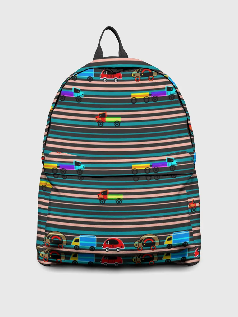 Рюкзак джинсовый / Детский полосатый узор