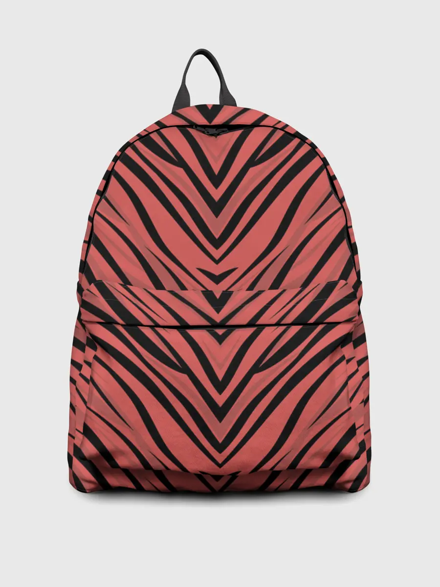 Рюкзак джинсовый / Полосатый тигровый узор