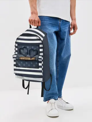 Рюкзак джинсовый / Я тебя люблю