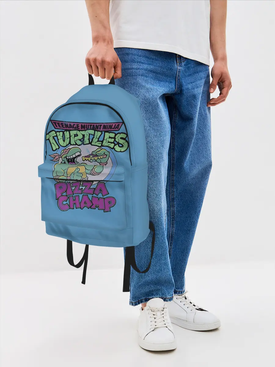 Рюкзак джинсовый / Любитель пиццы