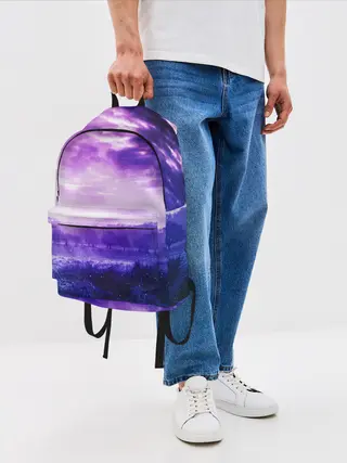 Рюкзак джинсовый / ФИОЛЕТОВЫЙ РАЙ