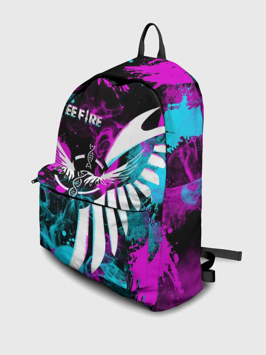 Рюкзак джинсовый / FREE FIRE NEON