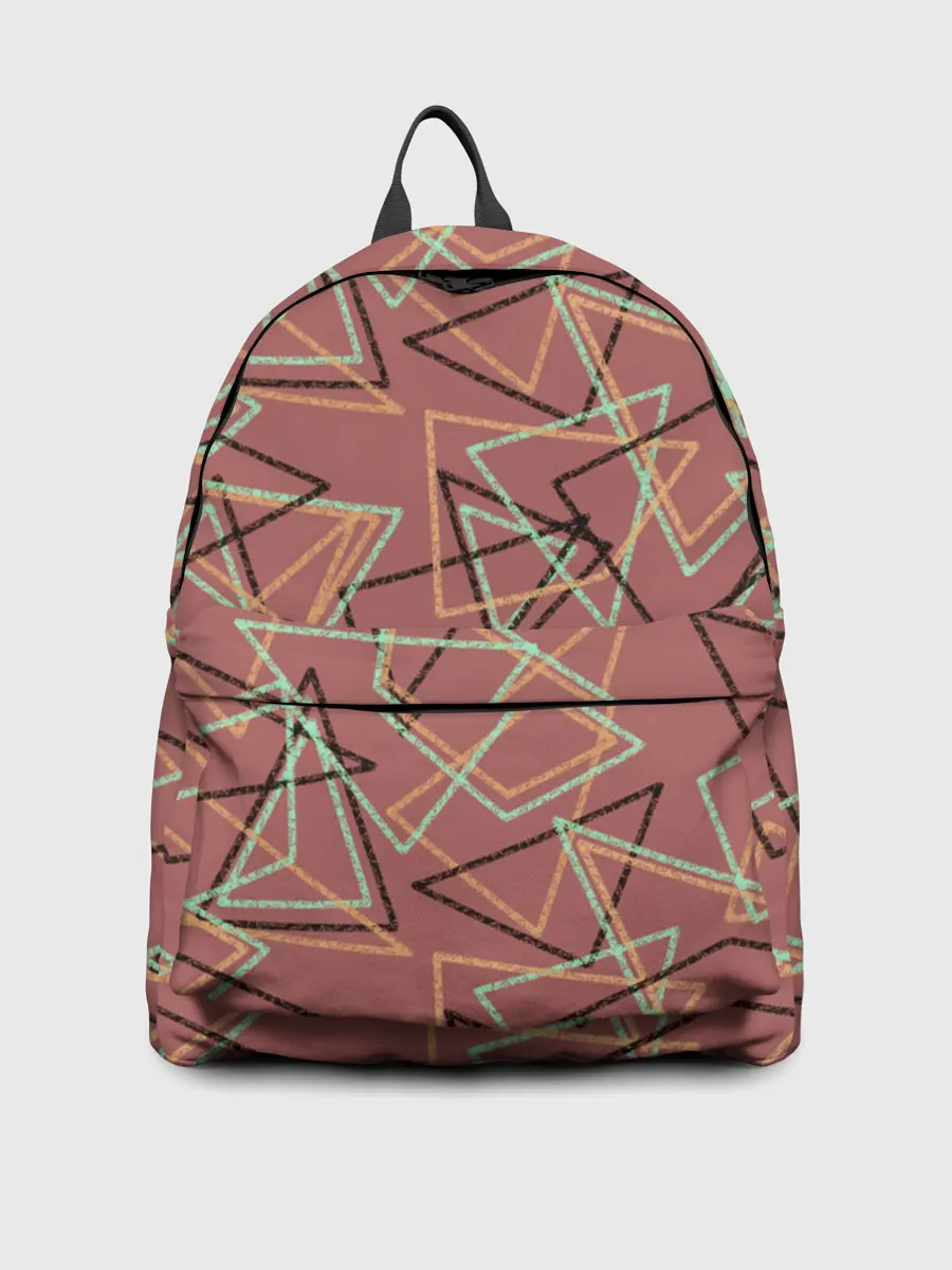 Рюкзак джинсовый / Террактовый геометрический