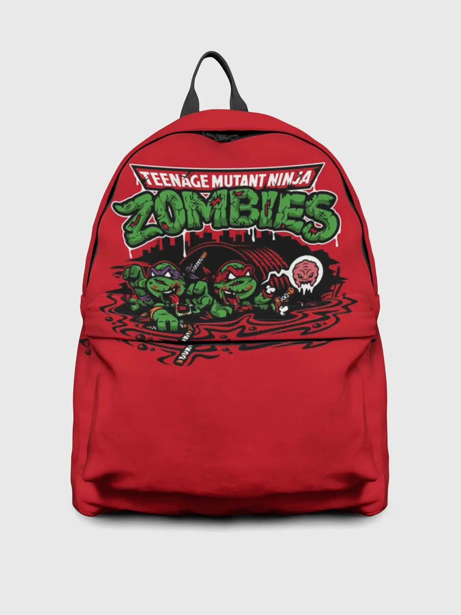 Рюкзак джинсовый / Зомби черепашки