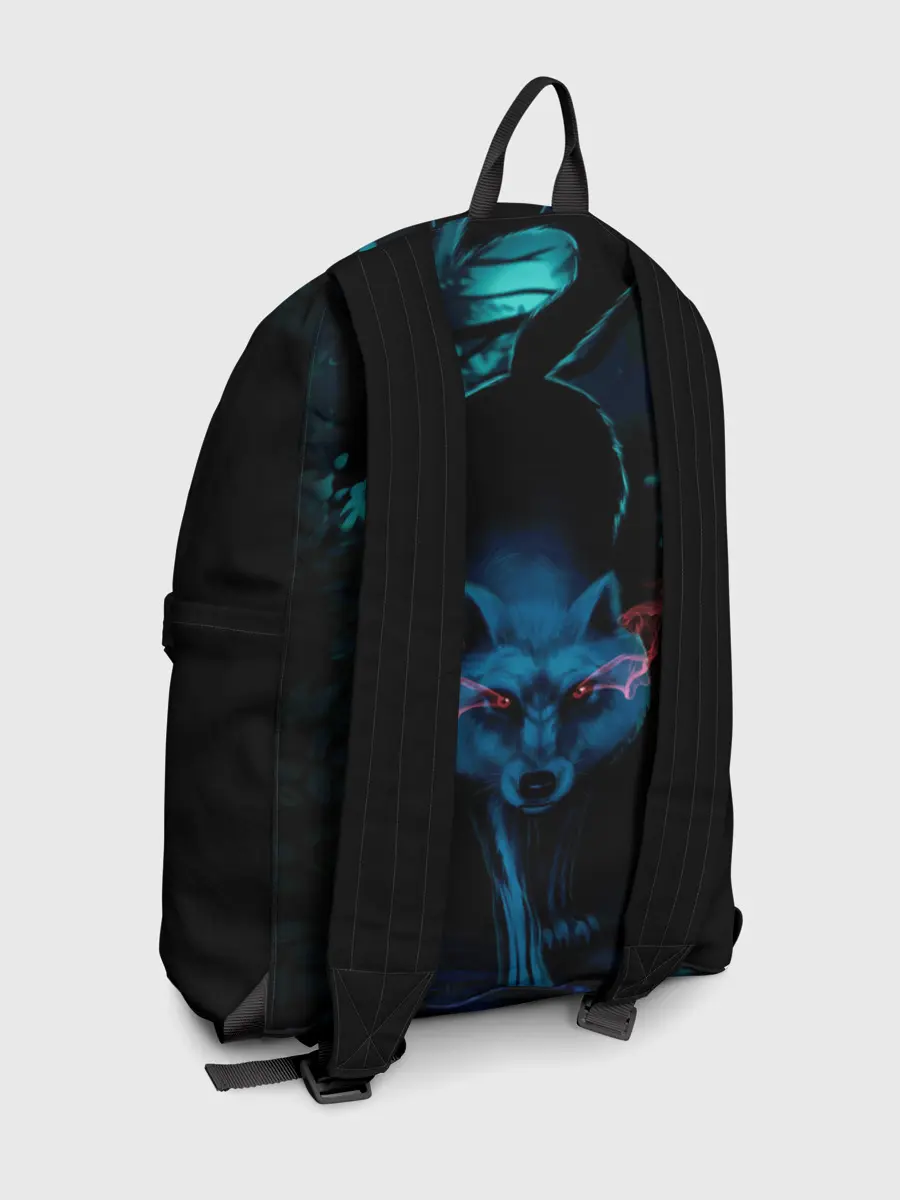 Рюкзак джинсовый / Крадущийся волк