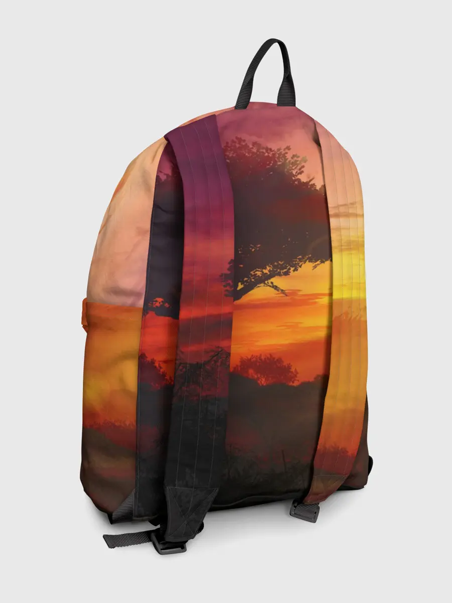 Рюкзак джинсовый / СОЛНЦЕ НАД АФРИКОЙ