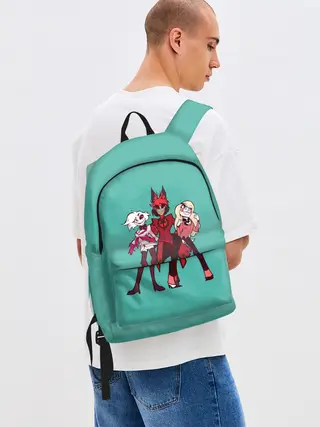 Рюкзак джинсовый / Команда Хазбин