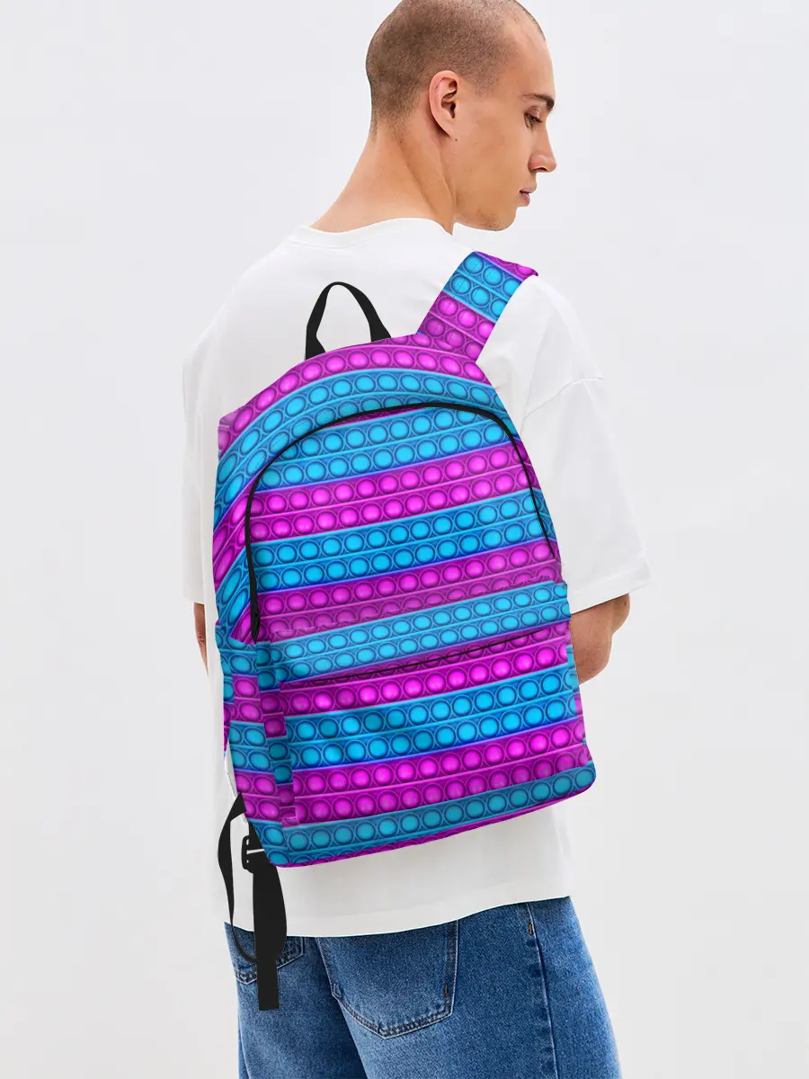 Рюкзак джинсовый / АНТИСТРЕСС POP it | ПОП-ИТ