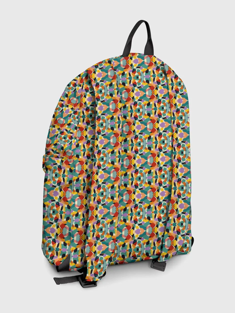 Рюкзак джинсовый / Цветные фигуры