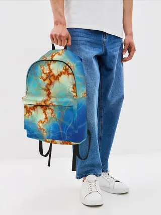 Рюкзак джинсовый / Абстрактное представление
