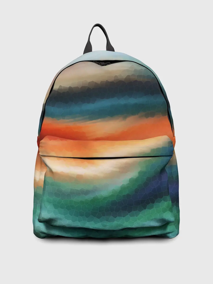 Рюкзак джинсовый / Мозаичный абстрактный узор