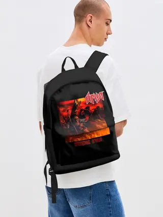 Рюкзак джинсовый / Ария - КРЕЩЕНИЕ ОГНЕМ