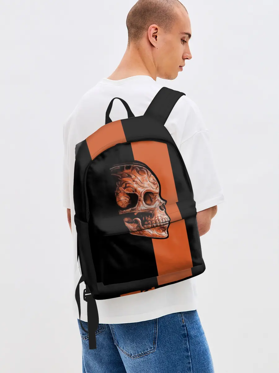 Рюкзак джинсовый / Череп