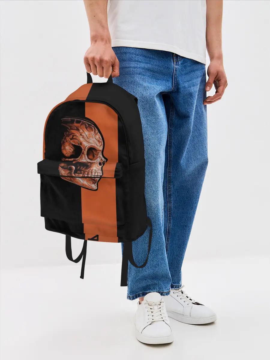 Рюкзак джинсовый / Череп