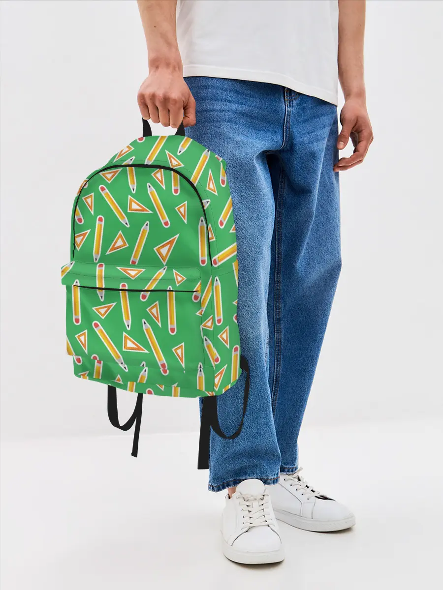 Рюкзак джинсовый / Карандаш и линейка