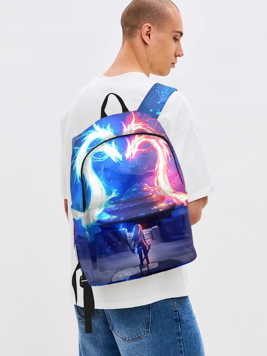 Рюкзак джинсовый / БИТВА ДРАКОНОВ