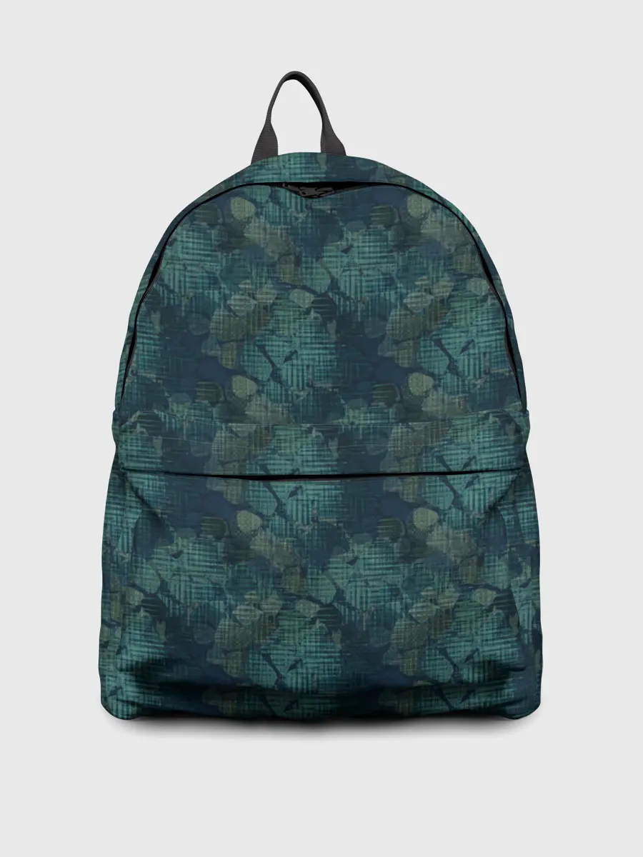 Рюкзак джинсовый / Синий абстрактный узор